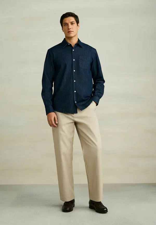 Брюки Next Regular fit relaxed fit smart chinos with side adjuster, камень