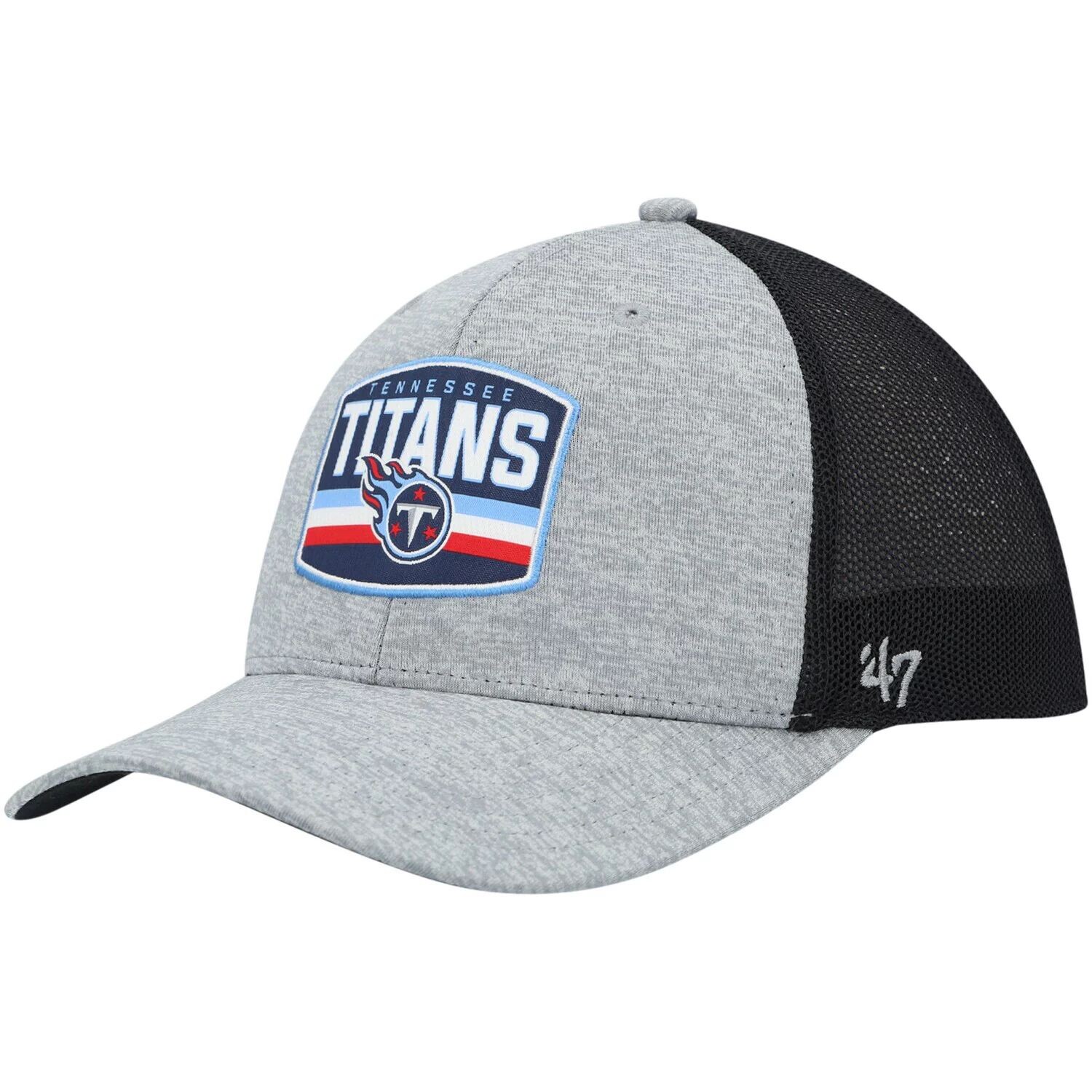 

Мужская гибкая кепка мотиватора Tennessee Titans '47 серого/темно-синего цвета