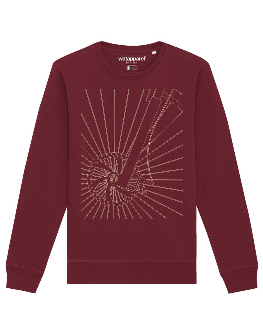 

Свитер Watapparel Sweatshirt Fahrradspeichen, бордовый