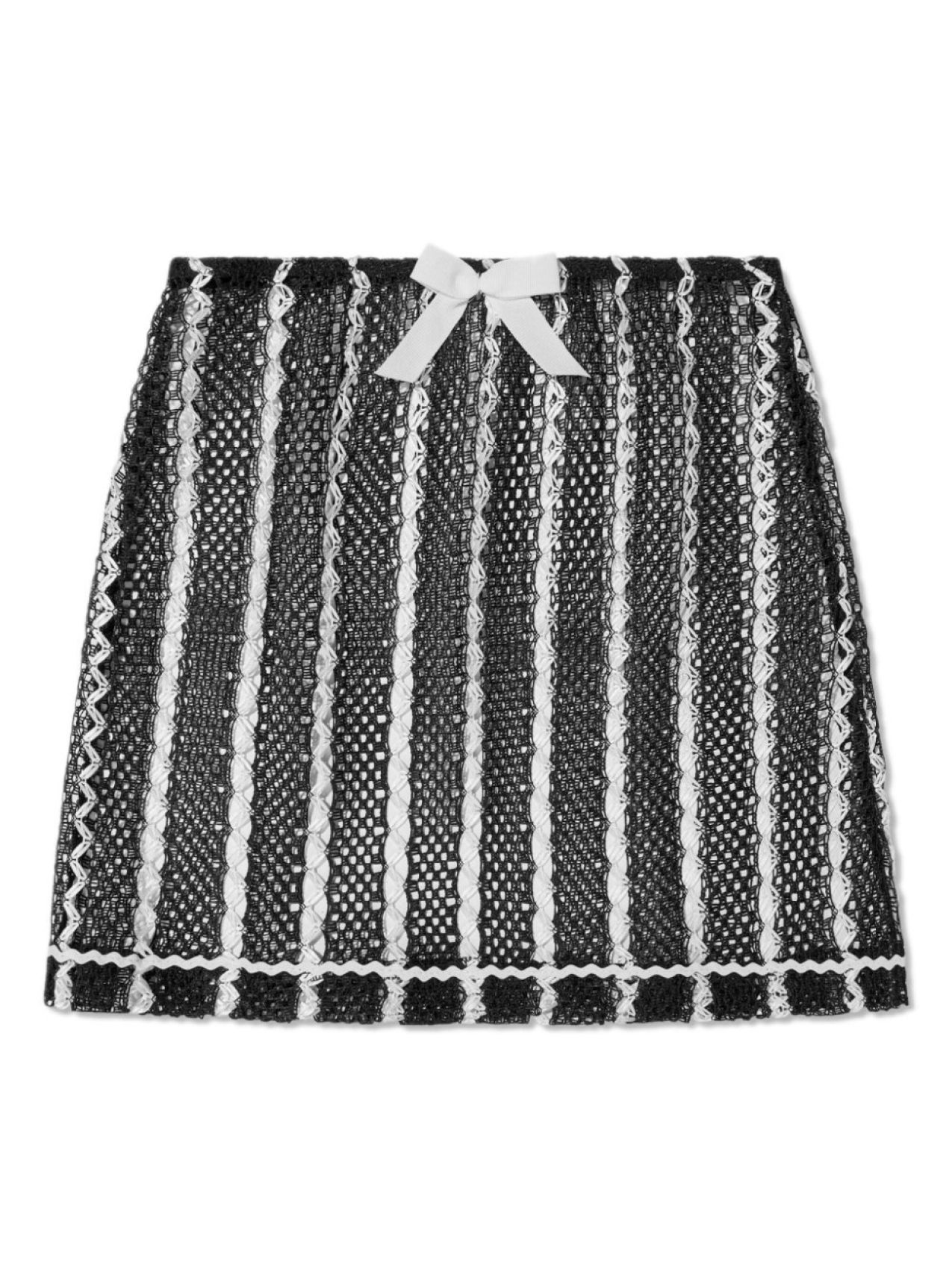 

Nessi Byrd Kids юбка мини в технике кроше, черный
