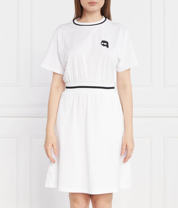 

Платье-футболка Karl Lagerfeld Ikonik 2.0, белый