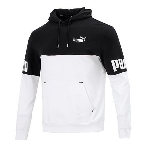 

Толстовка power logo printing colorblock sports black Puma, черный