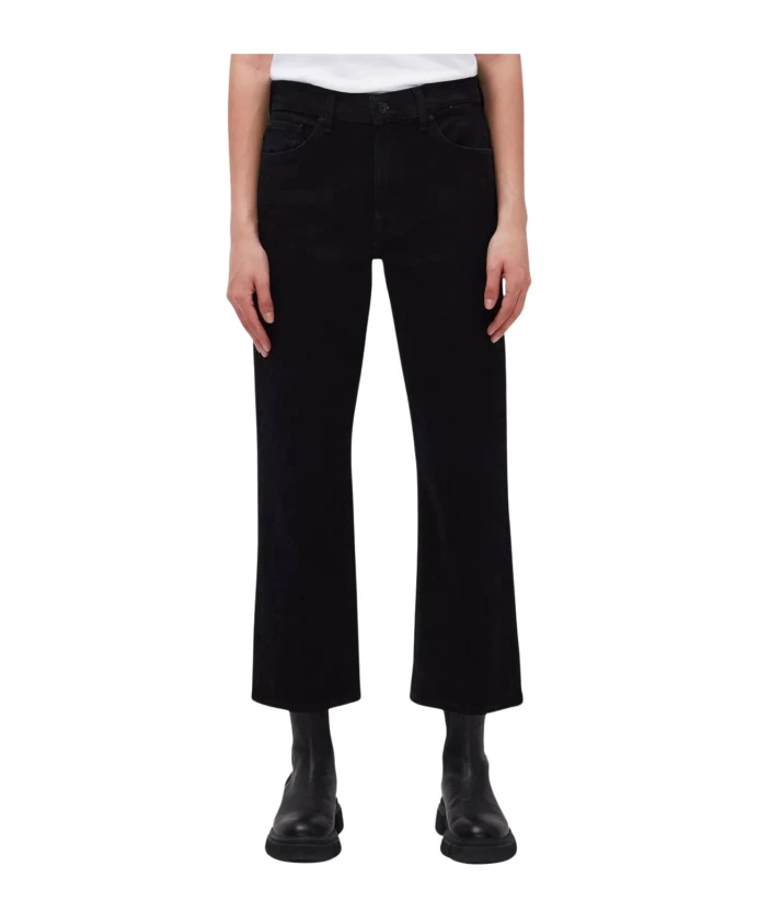 

Джинсы прямого кроя с высокой талией 7 For All Mankind, черный