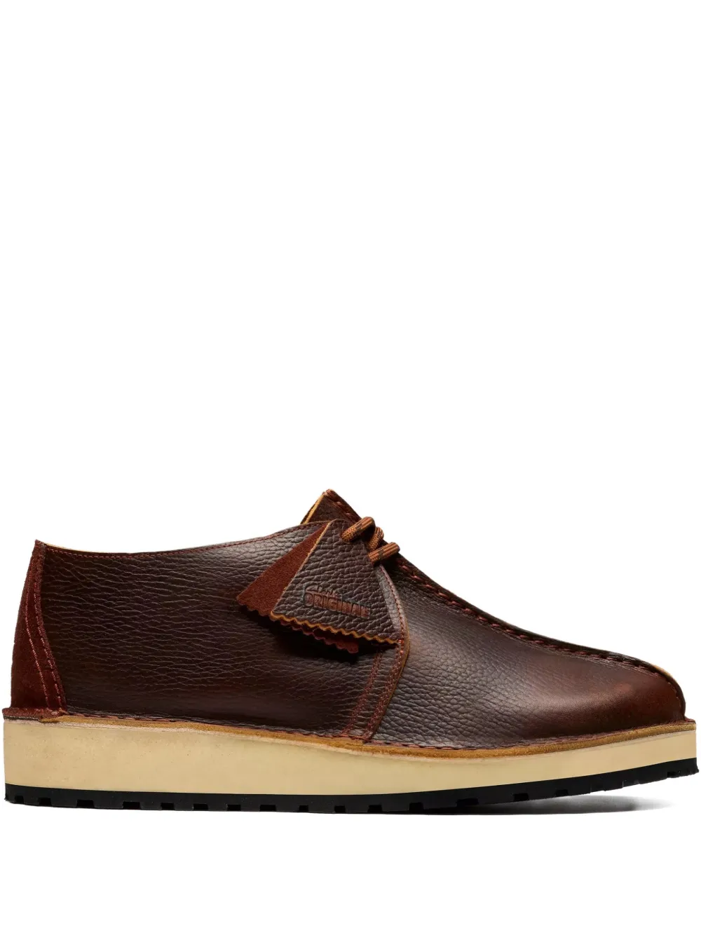 

Кожаные ботинки на шнуровке Clarks Originals, коричневый