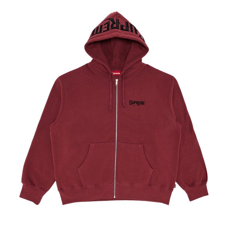 

Толстовка Supreme Mister Cartoon Zip Up Hooded Sweatshirt Plum, фиолетовый