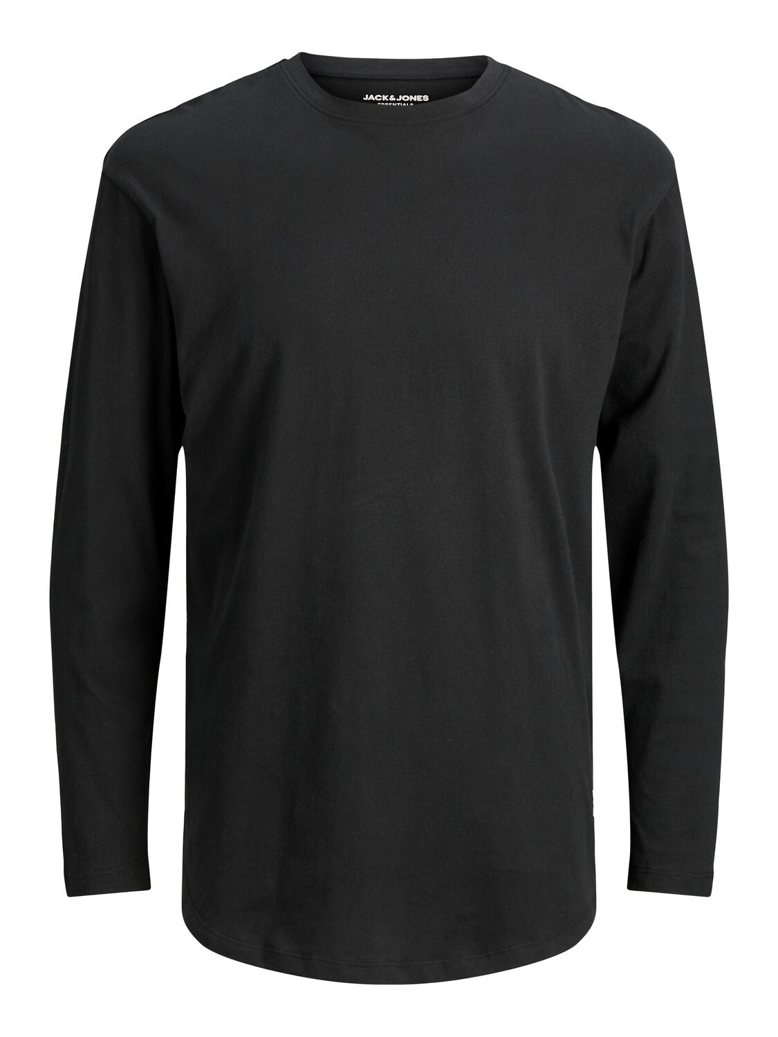 

Лонгслив мужской Jack & Jones однотонный, черный