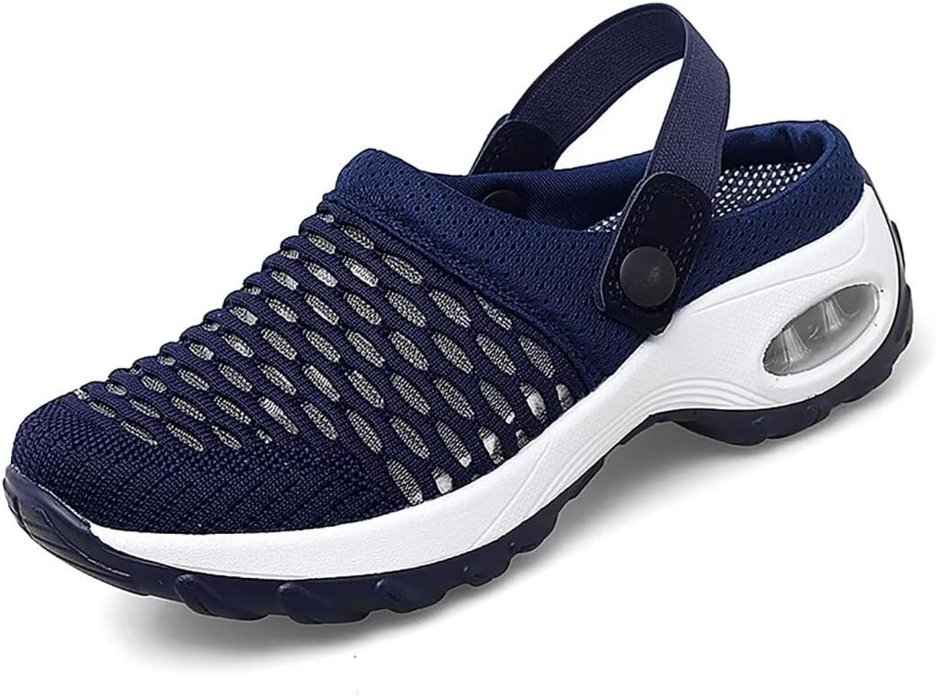 

Унисекс ортопедические сабо с воздушной подушкой для взрослых, снижающие нагрузку на спину и колени, сабо для всех типов поверхности, дорожная обувь, прогулочные тапочки, сандалии Generic, синий