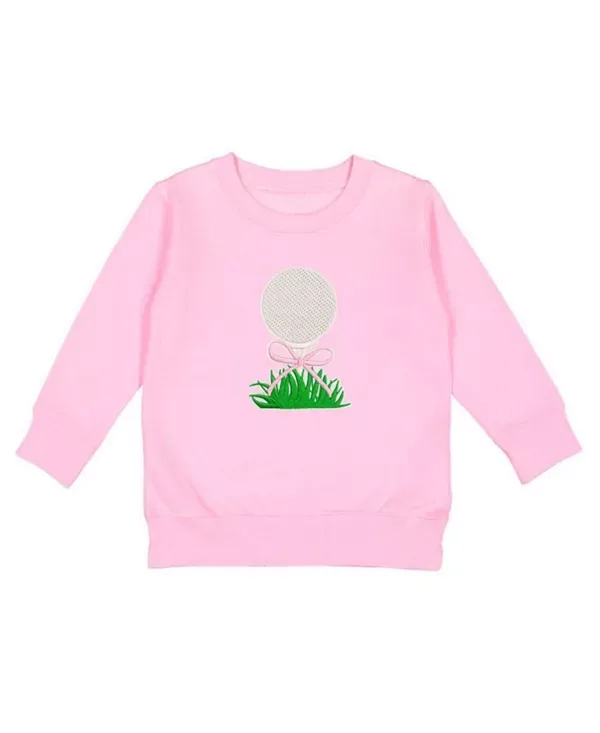 Толстовка с нашивкой в виде бантика для гольфа - для детей постарше Sweet Wink, Pink