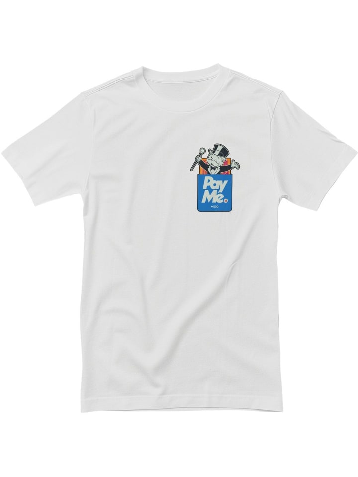 

Футболка Monopoly PAY ME T-Shirt белого цвета Monopoly, Белый, Футболка Monopoly PAY ME T-Shirt белого цвета Monopoly