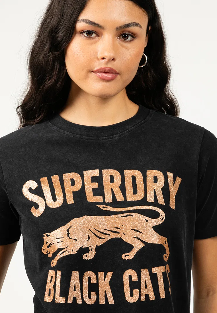 Футболка свободного кроя Varsity, Embellish Superdry, черный — фото 3