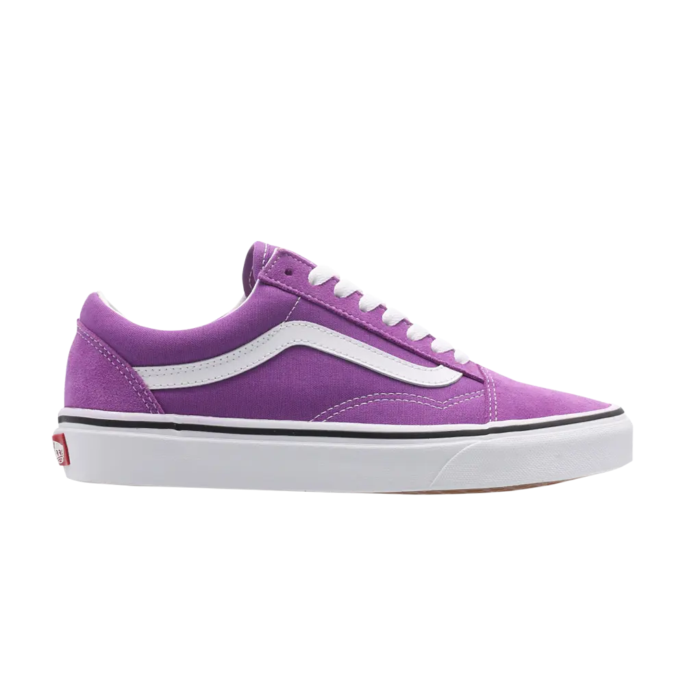 Кроссовки женские Old Skool Vans, сиреневый/белый