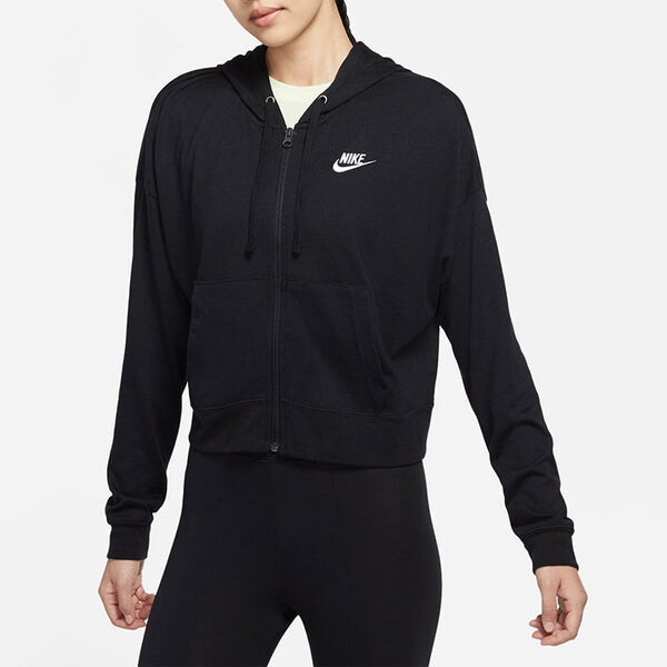 Куртка спортивные с капюшоном с логотипом Nike, черный — фото 4