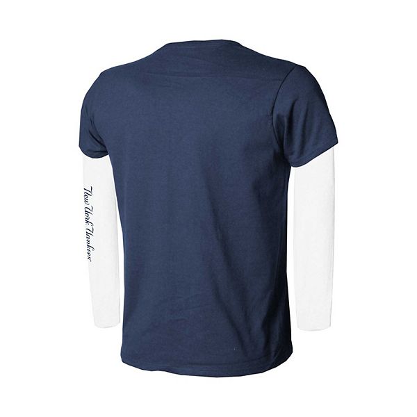 Комплект футболок New York Yankees для молодежи, цвет navy/white Stitches — фото 3