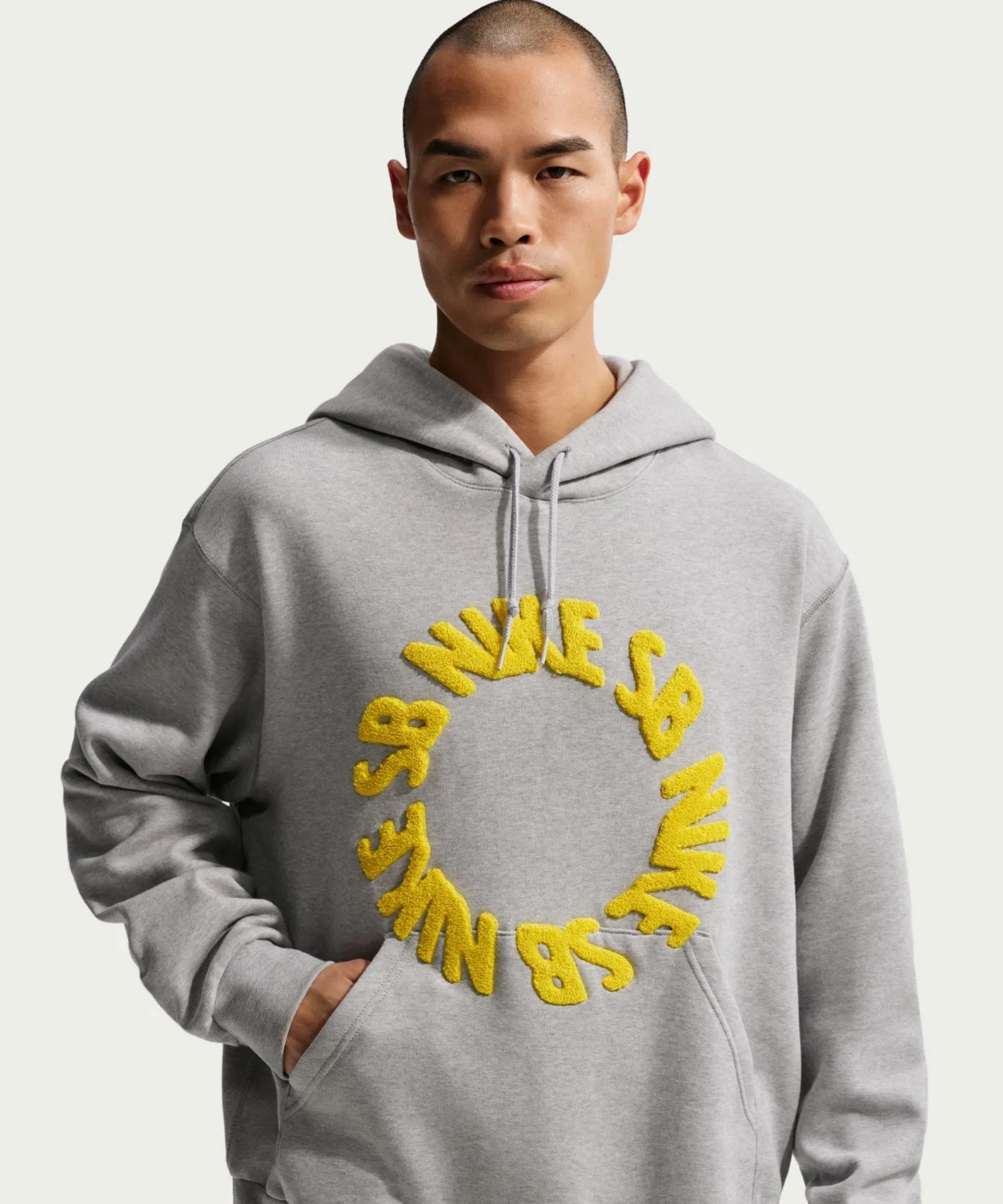 Толстовка Nike SB Fleece Pullover Skate Hoodie IF0656-012 Wolf Grey