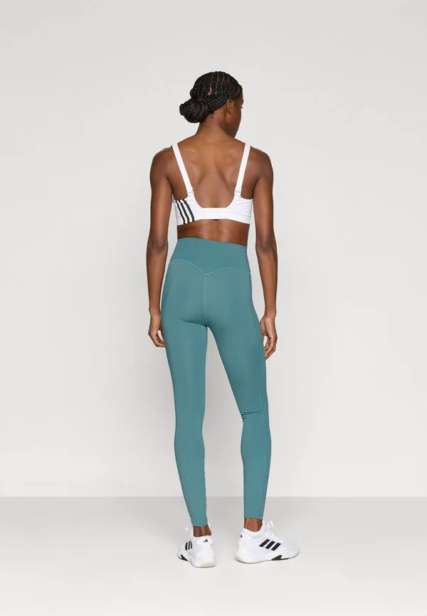 Леггинсы optime для тренировок, длинные леггинсы Adidas Performance, Preloved Teal — фото 3