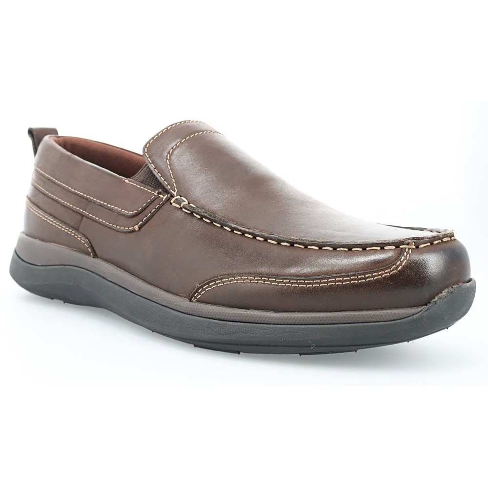 

Туфли лоферы без шнуровки Preston от Propet, coffee leather