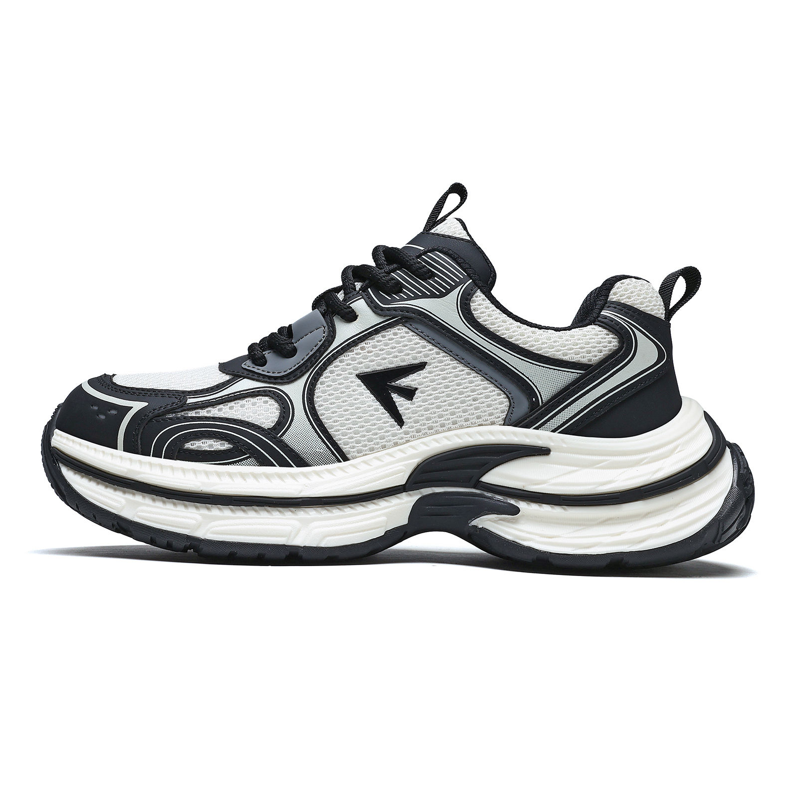 

Низкие массивные кроссовки мужские EDENBO, White Black