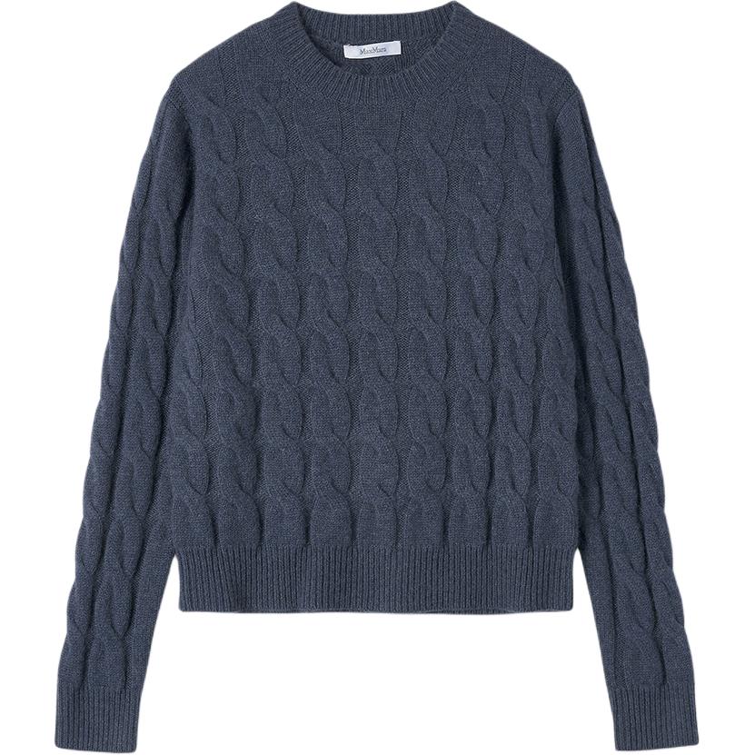 

Кашемировый свитер женский синий MaxMara