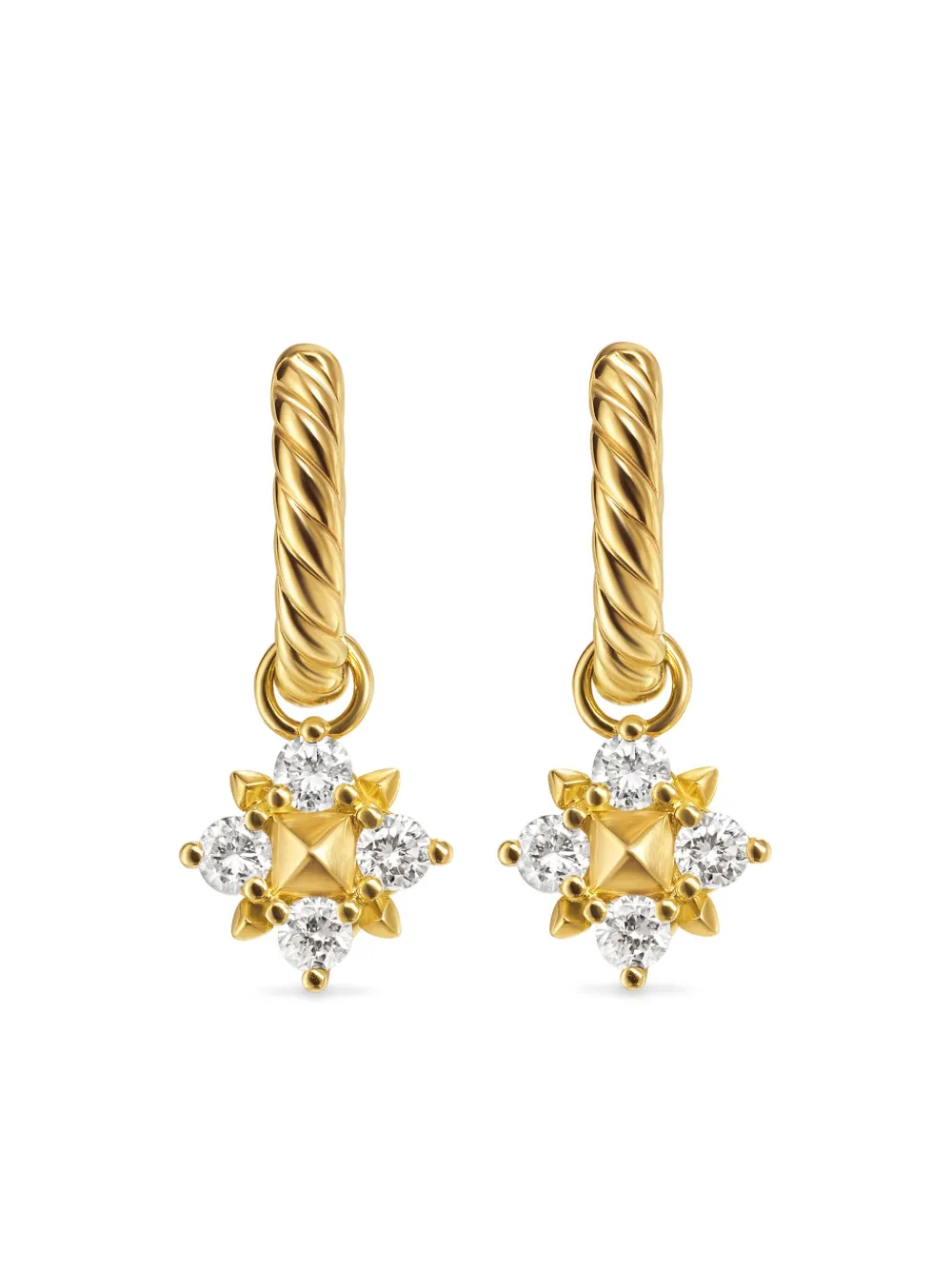 

Серьги-подвески Petite Modern Renaissance Pyramid из желтого золота с бриллиантами (18.8 мм) David Yurman, золотой