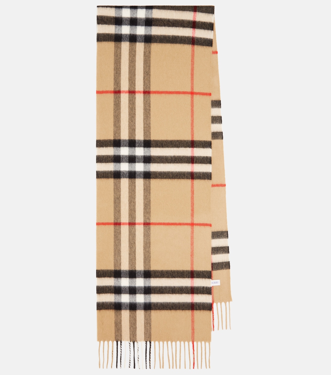 

Шарф из кашемира Check Burberry, Archive Beige