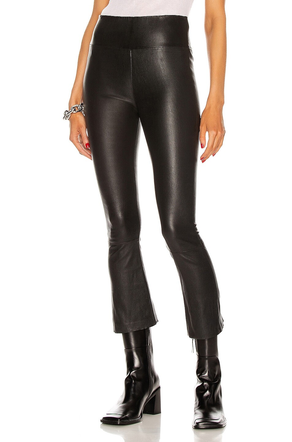 

Леггинсы Sprwmn High Waist Crop Flare Legging, черный