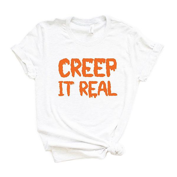 

Футболка с принтом Creep it real Simply Sage Market, White, Белый, Футболка с принтом Creep it real Simply Sage Market, White