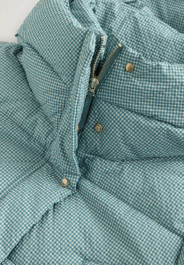 Зимнее пальто с утеплителем, укороченный, для невысоких женщин. Next, Blue Gingham — фото 3