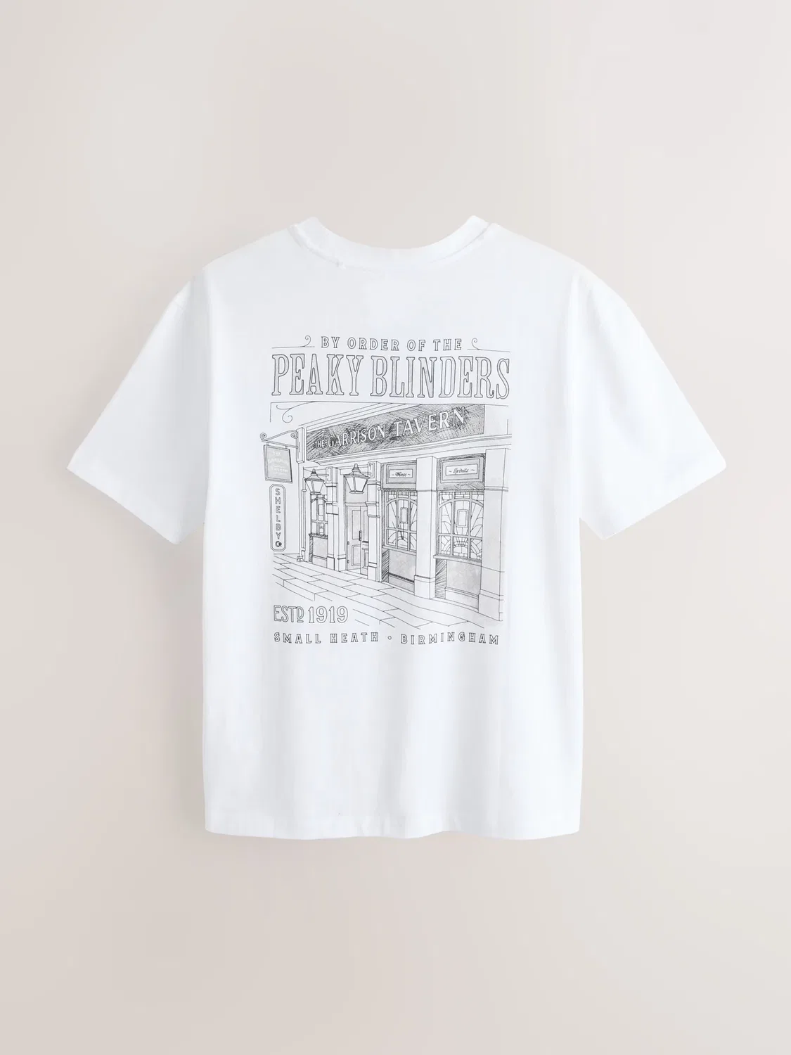 Футболка 'Peaky Blinders' Next, White — фото 2