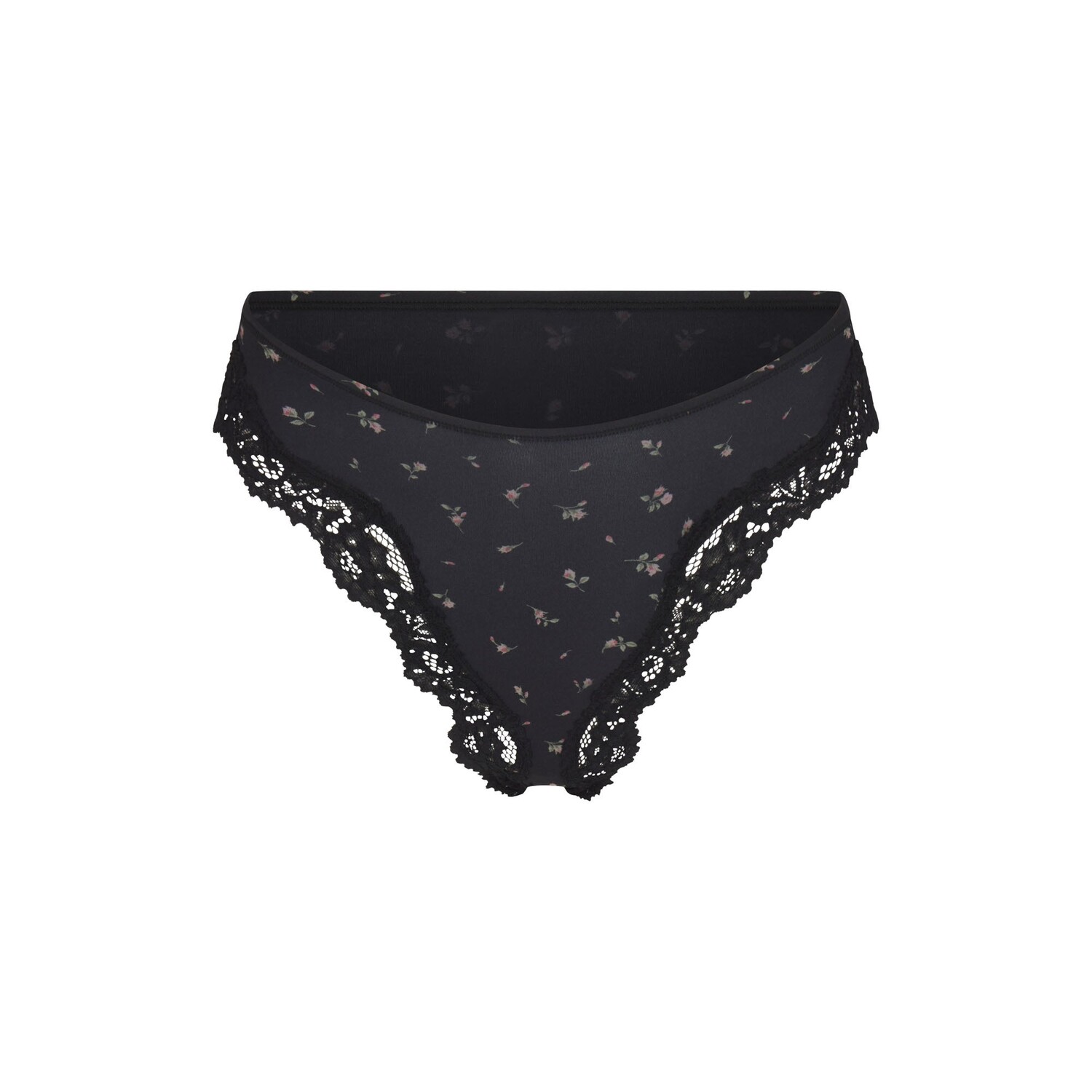 

Трусы танга SKIMS, цвет onyx rosebud print