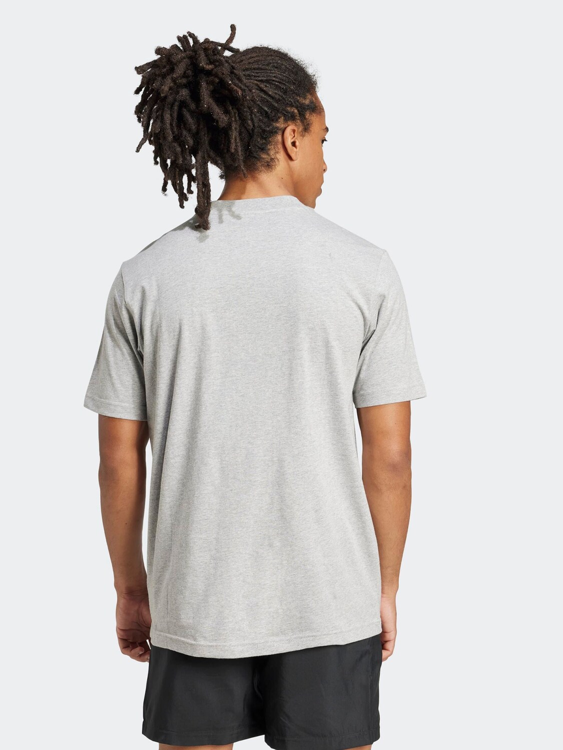 Adidas Sportswear Футболка Performance 'Essentials' в сером цвете — фото 3