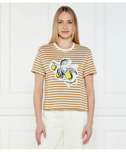 

Футболка с лимоном Regular fit Desigual, бежевый