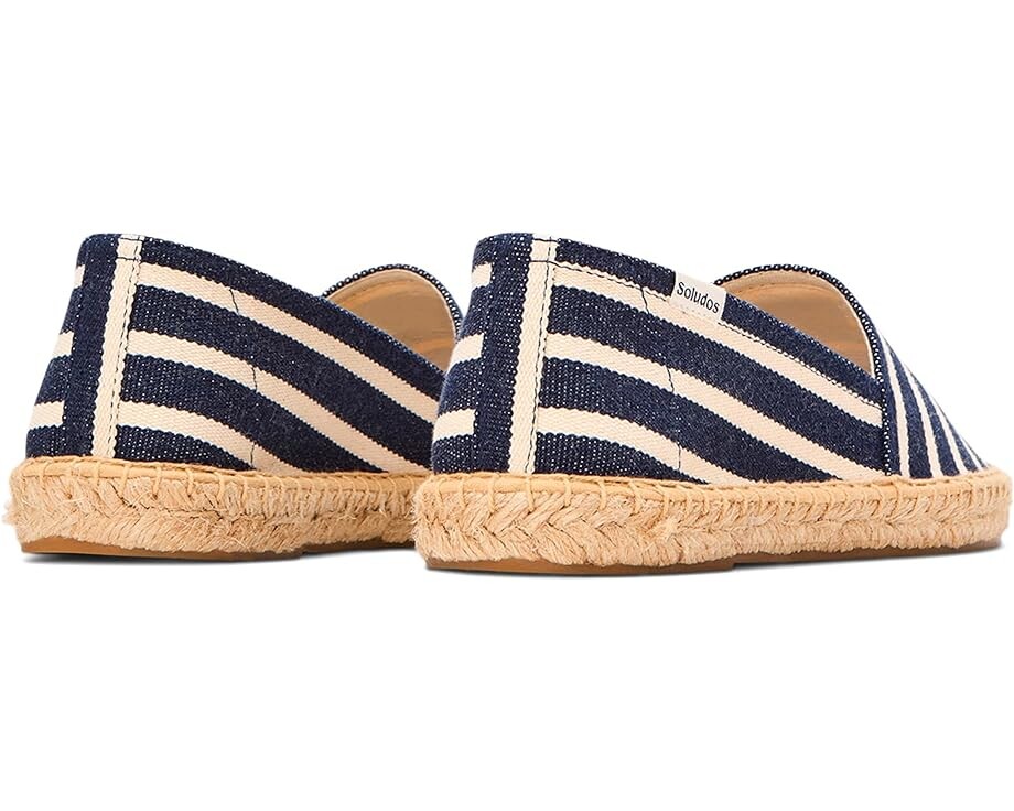 Туфли на плоской подошве Soludos Original Espadrille, цвет Navy / Ivory — фото 3