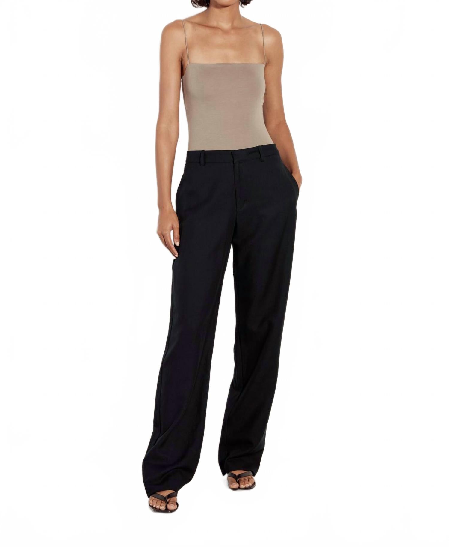 

Enza Costa Топ на бретелях из хлопка Supima Essential, цвет оливковое масло