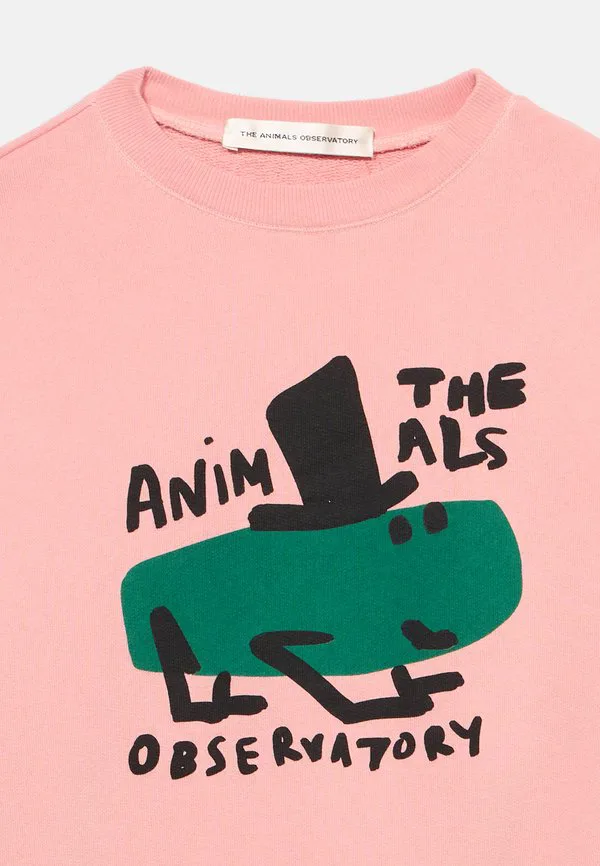 Толстовка унисекс с изображением медведя The Animals Observatory, Soft Pink — фото 4