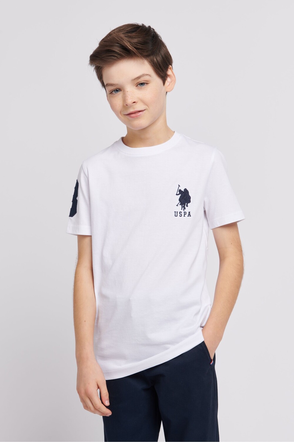 

Футболка для мальчиков «Player 3» U.S. Polo Assn, белый