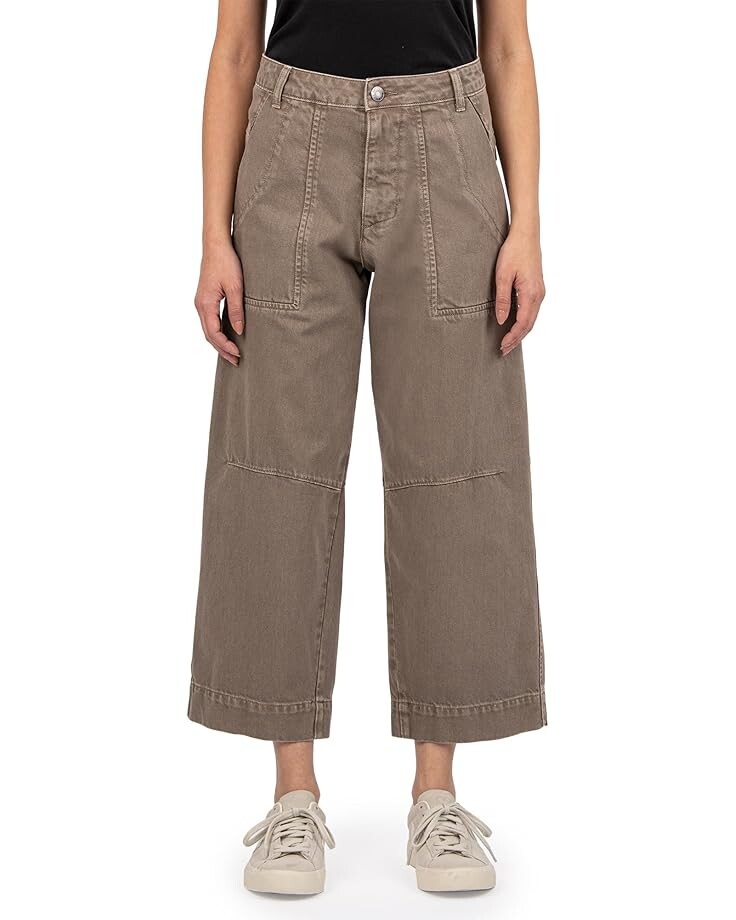 

Брюки KUT from the Kloth Ashton - Wide Leg Barrel, цвет Putty Beige