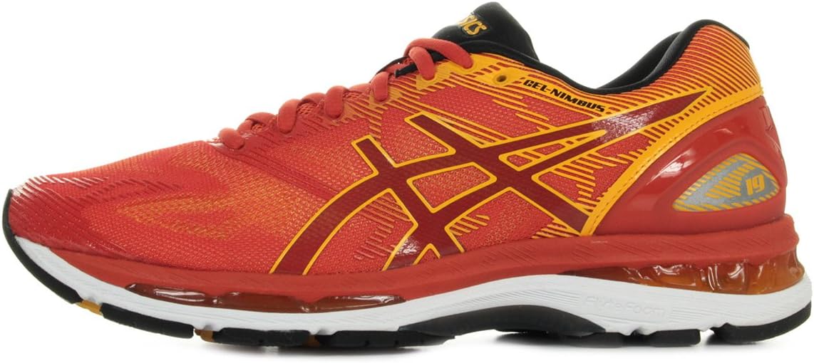 Мужские кроссовки ASICS Gel-Nimbus 19, красный/золотой — фото 2