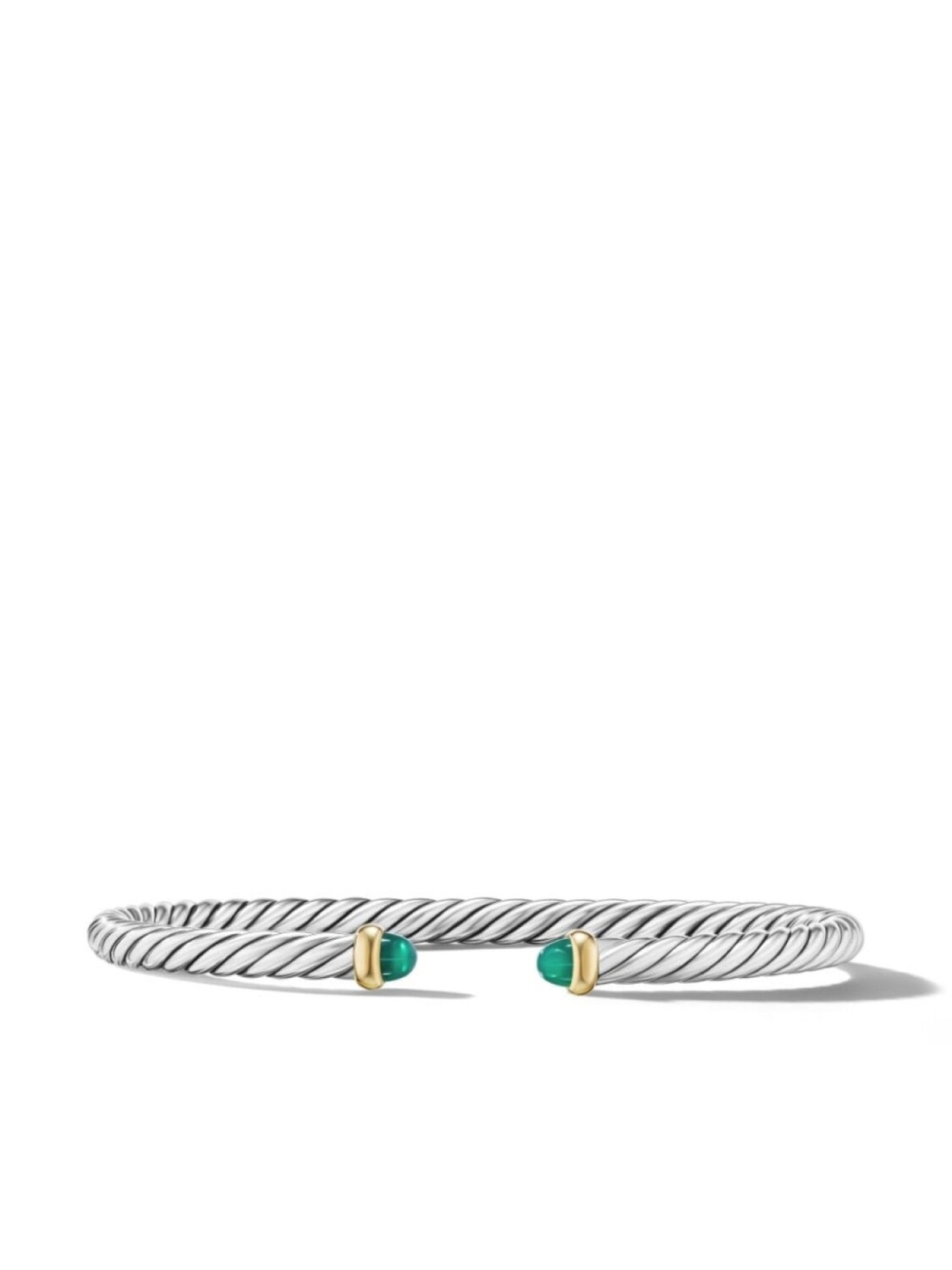 

Браслет Modern Cable из желтого золота с ониксом David Yurman, серебряный