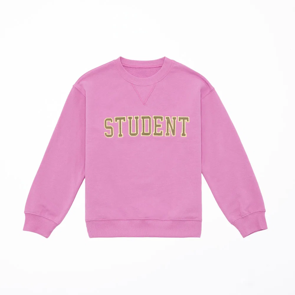 Детский розовый свитшот Student от Oopsmyboy