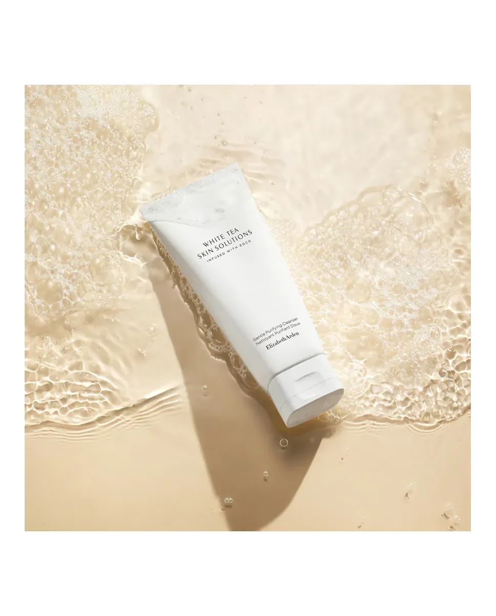 Крем для лица Elizabeth Arden — Оживляющая очищающая мусс White Tea Skin Solutions Нежный очищающий, 125 мл — фото 4
