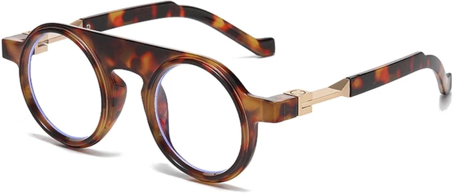 

Солнцезащитные очки с защитой от УФ-излучения UV400 | Круглые женские панк-очки с прозрачным градиентом для занятий спортом на открытом воздухе и вождения DSVIGF, Leopard Clear