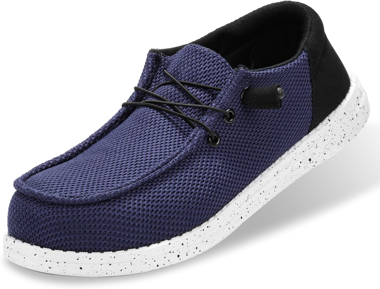 

Мужские туфли с стальным носком, легкие лоферы, удобные ботинки с композитным носком, нескользящие, кроссовки для работы и повседневной носки Catoe, темно-синий