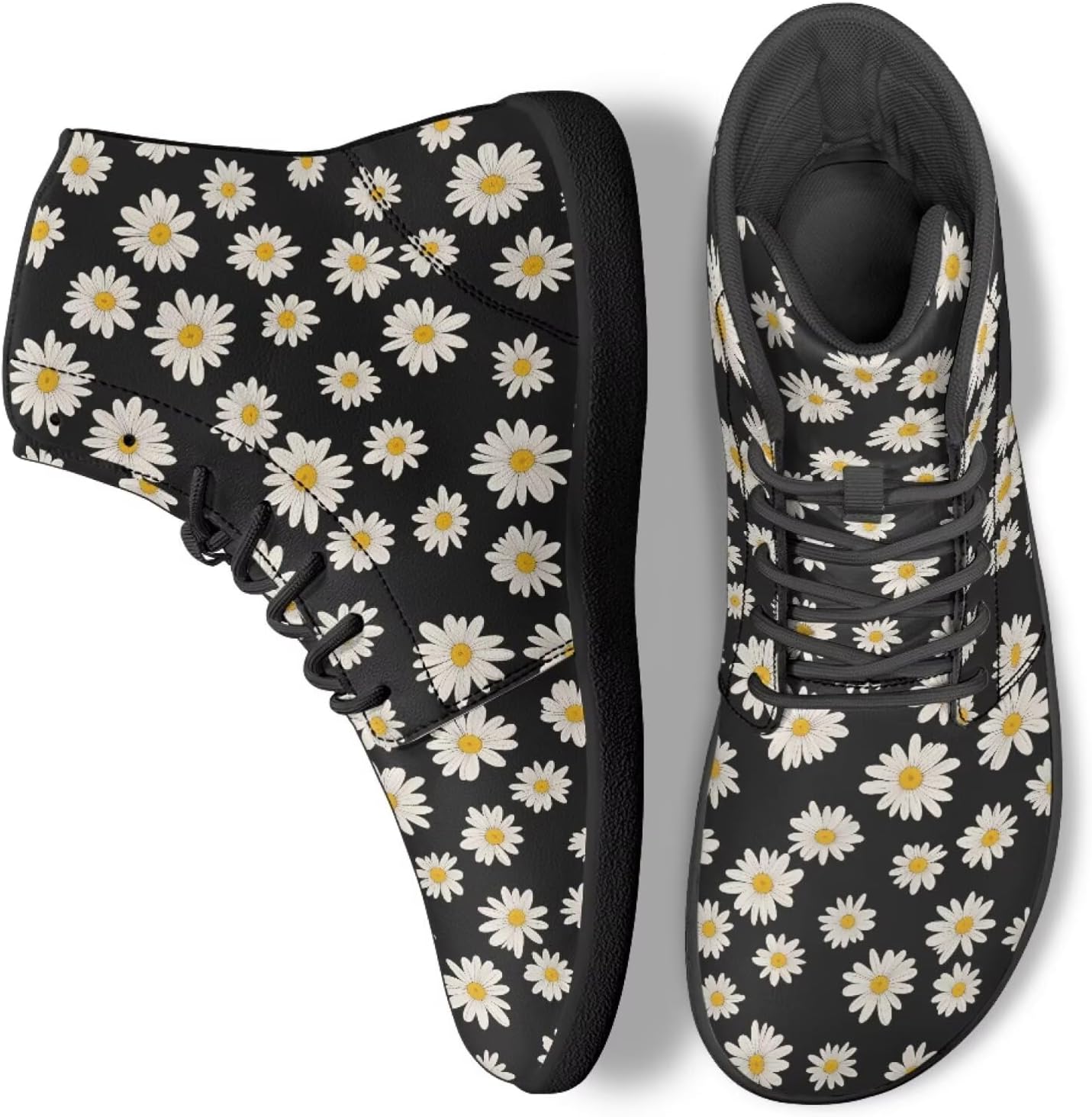 

Унисекс высокие кроссовки для ходьбы, тенниса и работы в офисе для женщин и мужчин, повседневные беговые кроссовки Ecaestolph, черный