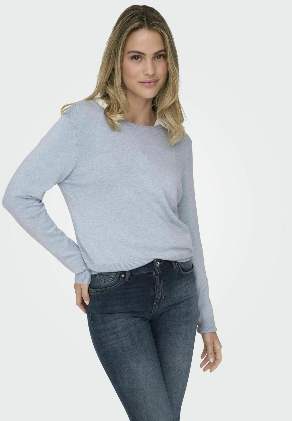 

Джемпер ONLVENICE LIFE LS ONECK KNT ONLY, синий