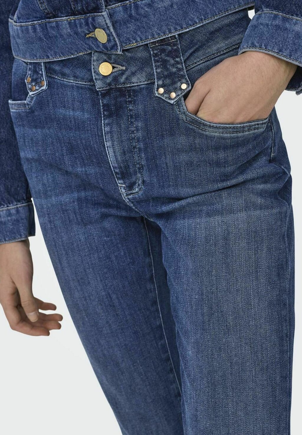 

Расклешенные джинсы SCHLAG AUSGESTELLT MITTLERE TAILLE ONLY, синий деним
