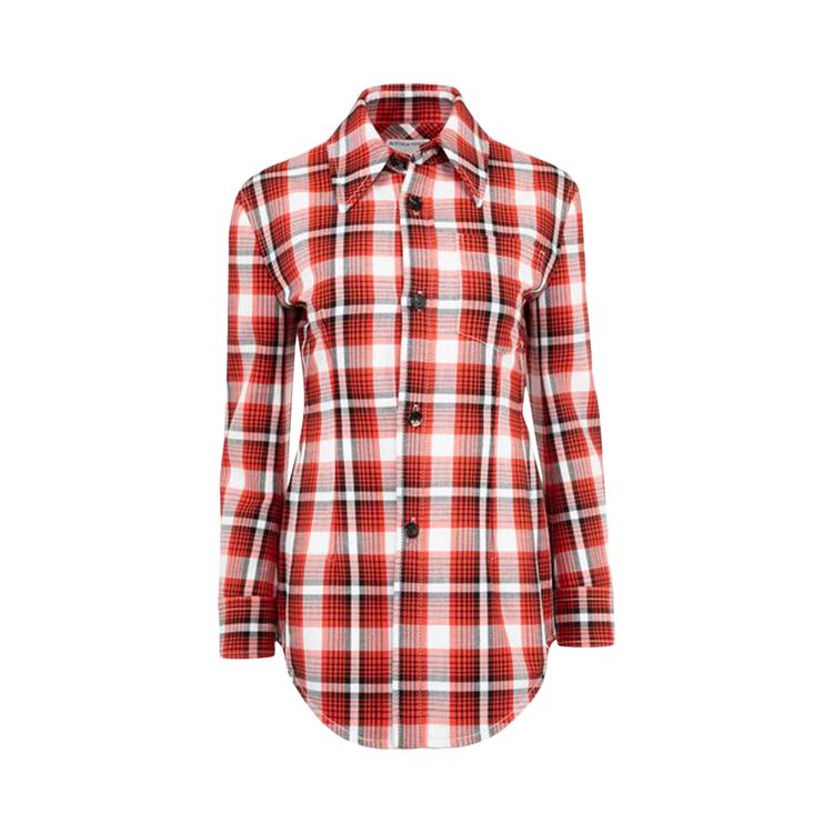 

Куртка Bottega Veneta Structured Check Jacket 'Tomato/Chalk/Black', красный