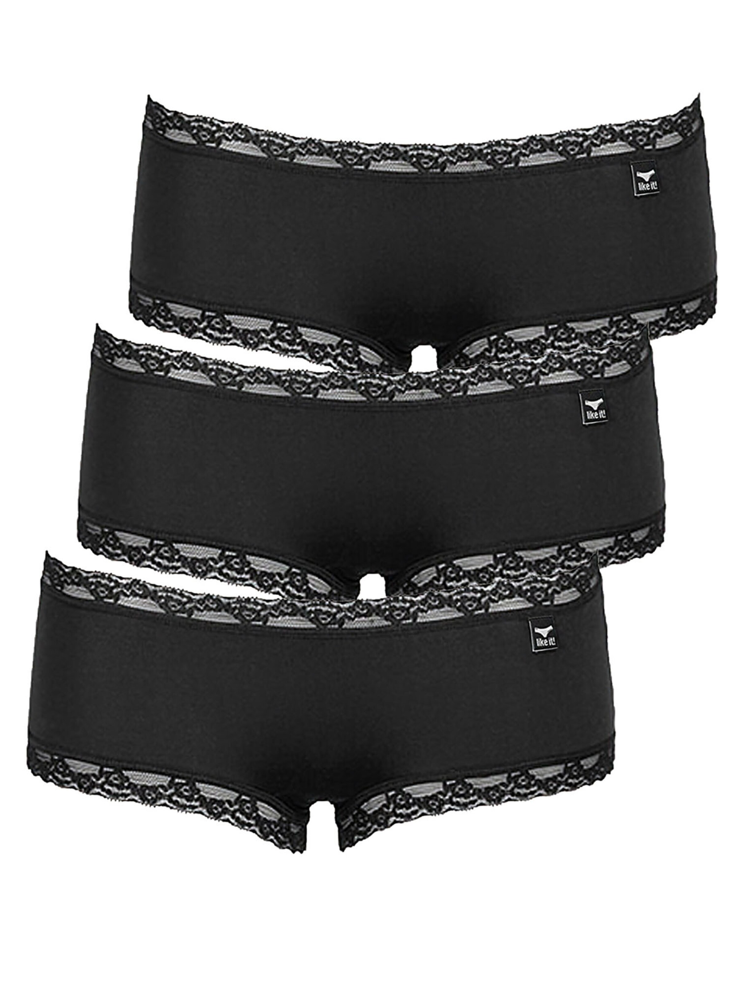 

Like it! Трусы Boyshorts 'Olivia' в черном цвете