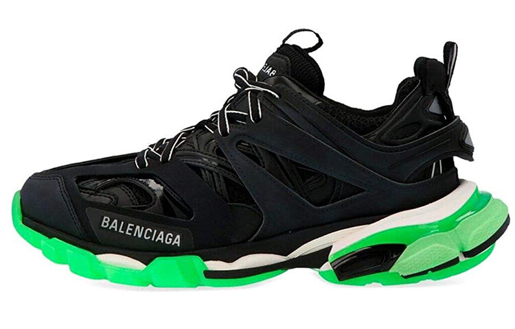 Кроссовки Balenciaga Track 1.0 Chunky Women, черный/зеленый