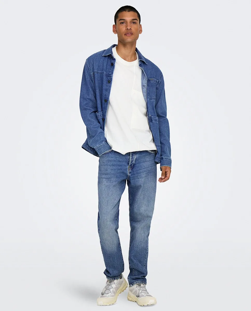 

Мужские джинсы свободного кроя Only & Sons, цвет Azul Índigo