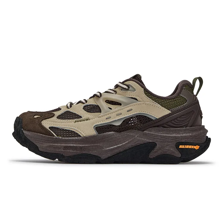 361° Кроссовки мужские низкие повседневные Boundless Abrasion Resistant Cushioning цвета абрикосовый чайный коричневый